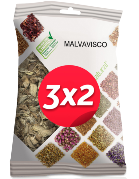 Pack 3X2 Malvavisco Raiz Bolsa 75Gr. de Soria Natural.