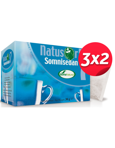 Pack 3X2 uds Natusor 7 Somnisedan 20 Uds de Soria Natural