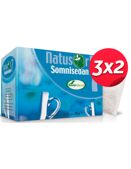 Pack 3X2 uds Natusor 7 Somnisedan 20 Uds de Soria Natural