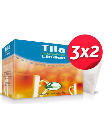 Pack 3X2 Inf.Tila 20Uni. de Soria Natural.