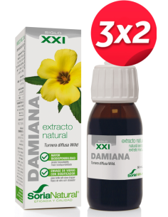 Pack 3X2 Ext. Damiana Xxi 50Ml. S/Al de Soria Natural.