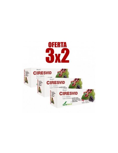 Pack 3X2 Ciresvid 14Viales de Soria Natural.