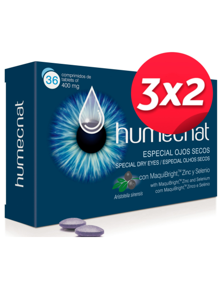 Pack 3X2 Humecnat 36 Comprimidos de Soria Natural.