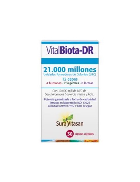 Pack de 2 uds Vitalbiota-Dr 30Cap. (Refrigeracion) de Sura Vitasan