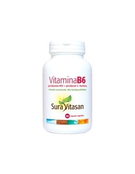 Pack de 2 uds Vitamina B6 60Cap. de Sura Vitasan