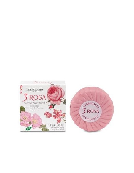 Rosa Jabon Pastilla 100 Gramos L´Erbolario