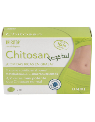 Triestop Chitosan Vegetal 60 Comprimidos de Eladiet