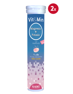 Pack de 2 uds Vit & Min Magnesio Con Potasio 14Comp.Eferv. de Eladiet
