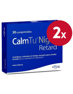 Pack 2 uds CalmTu Night Retard 30 comprimidos de Vitae