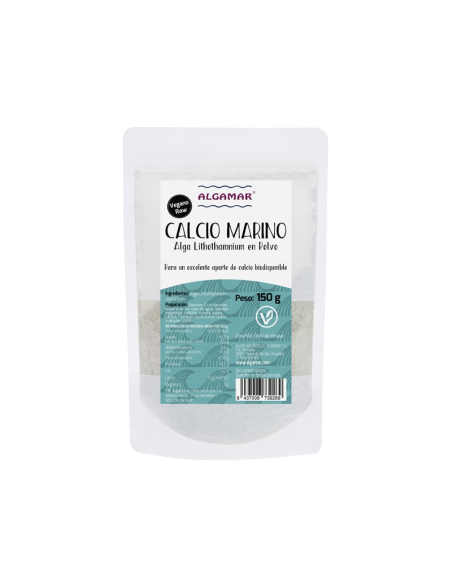 Calcio Marino Alga Lithothamnium en polvo 150g Algamar