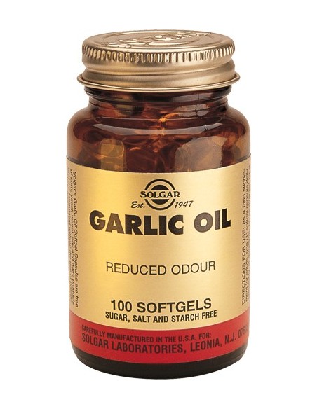 Perlas de Aceite de Ajo  100 cápsulas blandas  Solgar