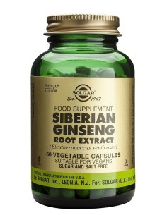 Ginseng Siberiano  60 cápsulas vegetales Solgar