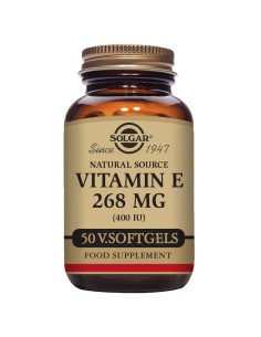 Vitamina E 400 UI  50 cápsulas blandas vegetales Solgar