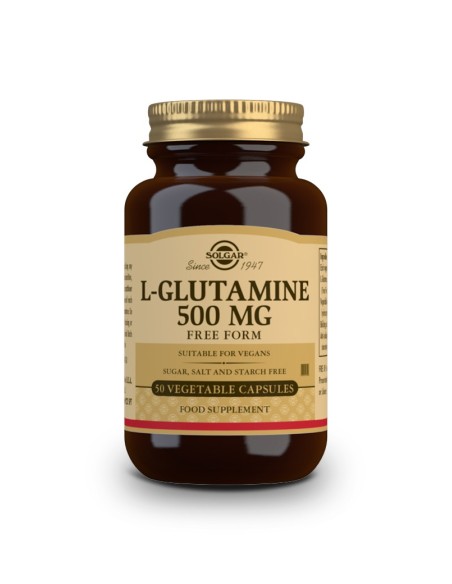 L-glutamina 500 mg  50 cápsulas vegetales Solgar