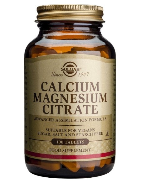 Calcio Magnesio Citrato  100 comprimidos Solgar