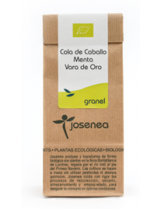Cola De Caballo-Menta-Vara De Oro Bio 25 Gr. Bolsa Kraft Granel 25 Gr. de Josenea
