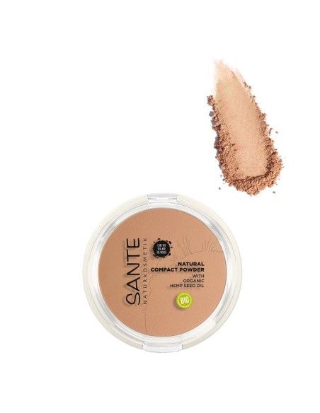 Maquillaje Compacto 03 Warm Honey 9 Gramos Sante Naturkosmetik