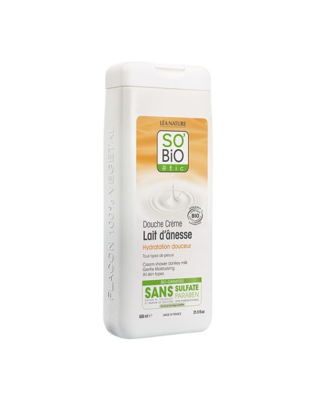 Gel De Ducha Hidrat. Suave Leche Burra 650 Mililitros Bio So´Bio Etic