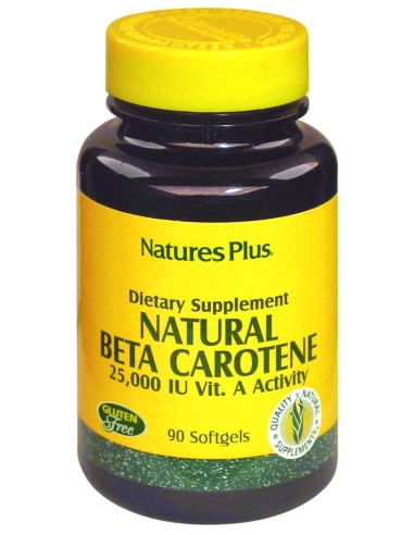 Natural Beta Carotene. 90 Perlas de Natures Plus