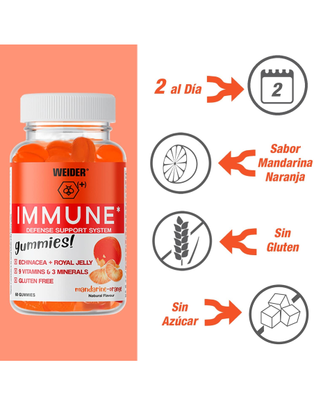 Weider Gummy Up Revolution Inmune 60Gummies de Weider