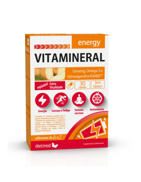 Vitamineral Energy  30 Capsulas De Dietmed