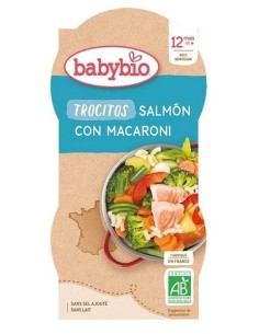 Menu de dia TROCITOS Salmon Macarrones 2x200g