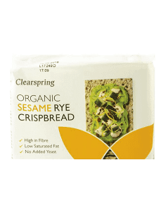 Pan Crujiente Con Sésamo Bio 200 g de Clearspring