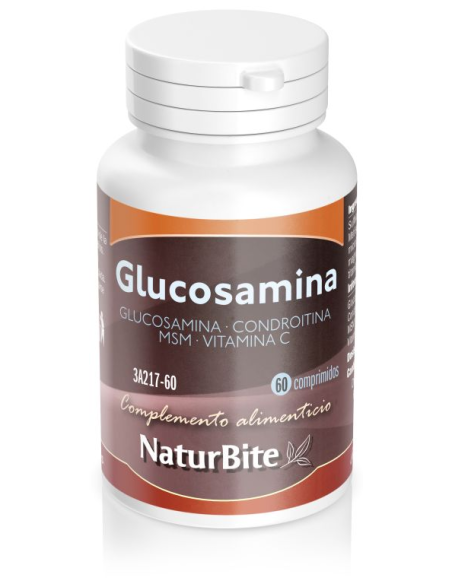 Glucosamina y Condroitina + MSM y Colágeno (60 Comprimidos) de Natu