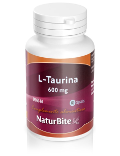L-Taurina 600mg, 60 Caps. de Naturbite