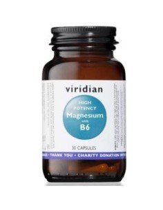 Magnesio Alta Potencia Con B6 30 Cápsulas Veg. Viridian