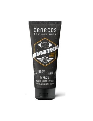 Body Wash For Men 3En 1 Energizante 200 Mililitros Vegano Benecos