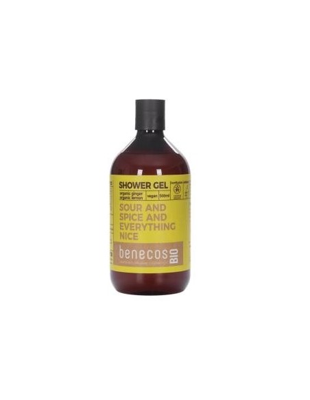 Gel De Baño Jengibre Y Limon 500 Mililitros Bio Vegano Benecos