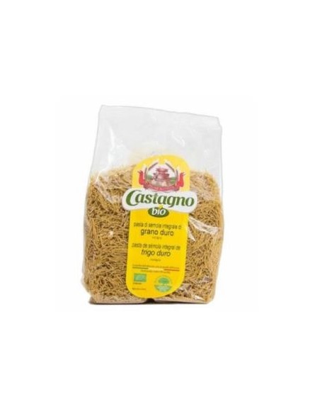 Fideos Finos De Trigo Duro Integral 500 gramos Eco de Castagno