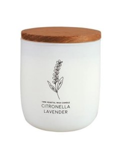 Vela Vaso Blanco Citvasv Citronela-Lavanda 7X9Cm Cerabella