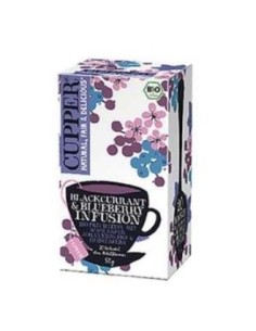 Grosella Negra Y Arandano Infusion 20 Bolsitas. Bio de Cupper