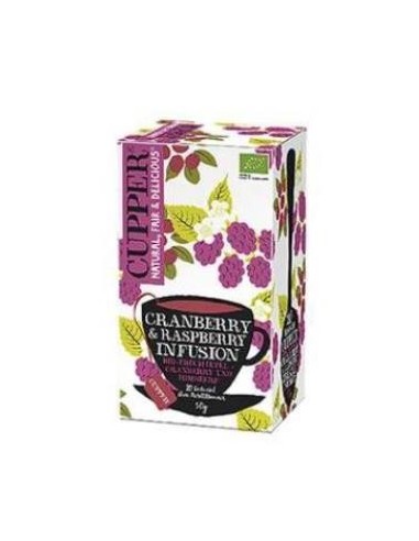 Arandano Y Frambuesa Infusion 20 Bolsitas. Bio Vega de Cupper