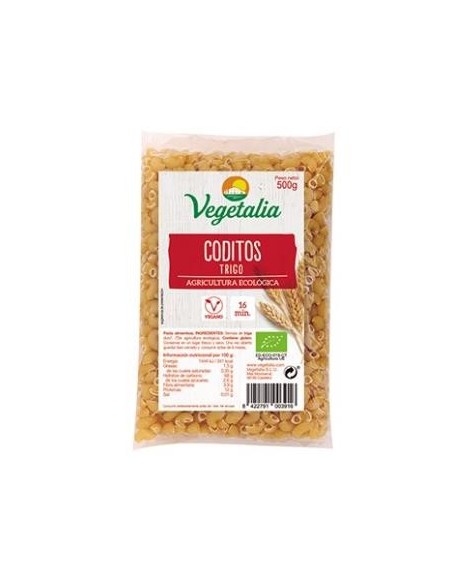 Coditos De Trigo Blancos 500Gr. Bio de Vegetalia