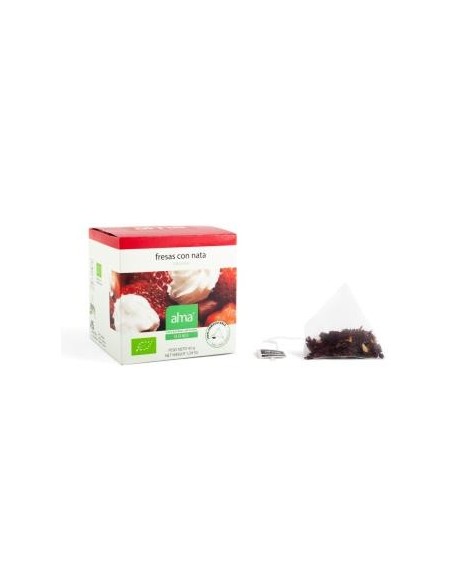 Fresas Con Nata Infusion 15Piramides. Eco Vegan Alma Home