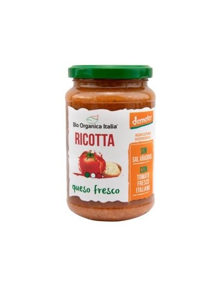 Salsa De Tomate Ricotta 350 Gramos Bio Bio Organica Italia