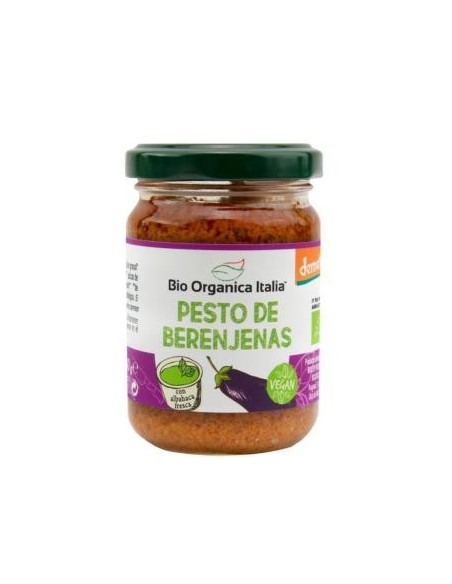 Pesto De Berenjenas 140 Gramos Demeter Vegan Bio Organica Italia