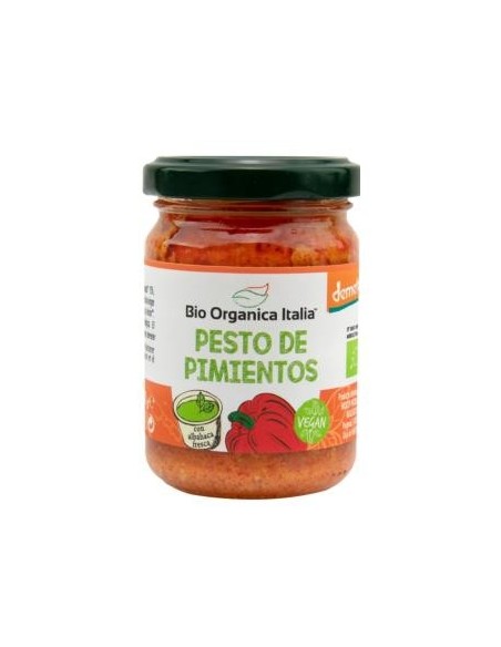 Pesto De Pimientos 140 Gramos Demeter Vegan Bio Organica Italia