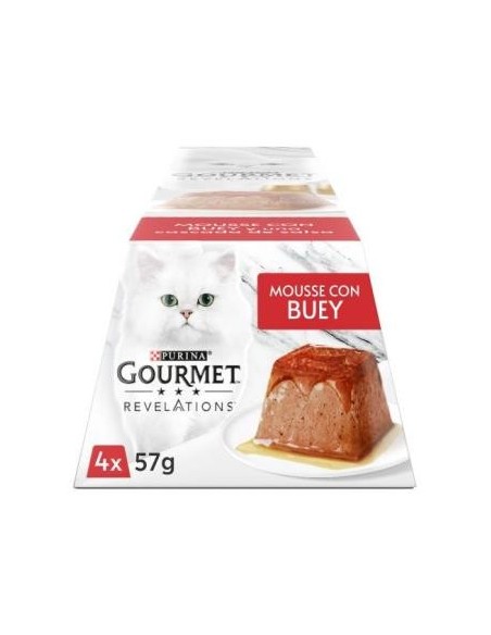 Gourmet Revelations Mousse Ternera Caja 6X4X57 Gramos Purina Vet