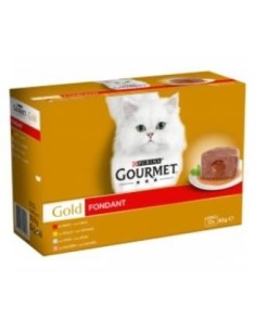 Gourmet Gold Fondant Buey Atun Salmon 12X85 Gramos Purina Vet