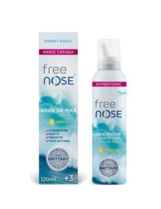 Free Nose  Agua De Mar Hipertonic Media Spray 120M Ysana