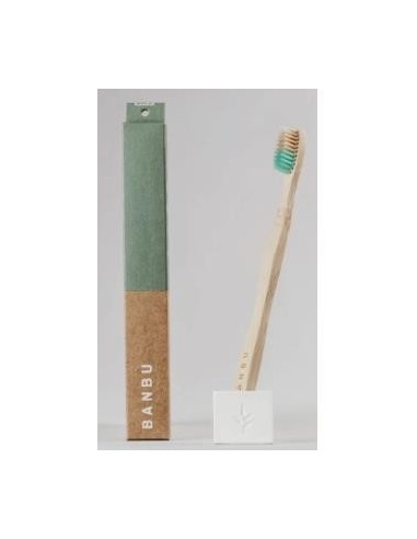 Escova de dentes macia para adultos Banbu Verde. por Banbu