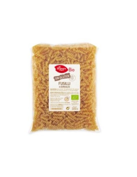 Fusilli De 4 Cereales Sin Gluten Bio, 500 G de El Granero Integral