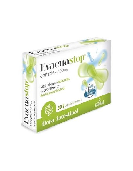 Evacuastop® 500 mg. 30 capsulas vegetales. de Nature Essential