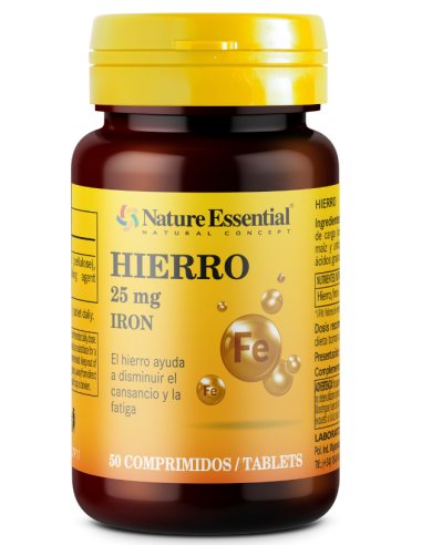Hierro 25Mg 50 Comprimidos de Nature Essential