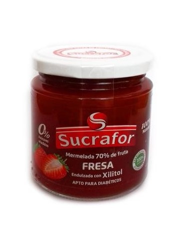Mermelada De Fresa 70% Fruta 0% Azucar 260Gr. de Sucrafor