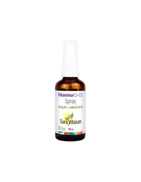 Pack de 2 uds Vitamina K2 + D3 Spray 15Ml. de Sura Vitasan